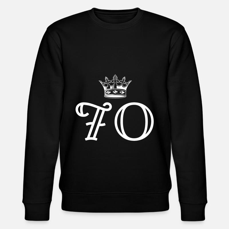 70 Zahl Krone - Stanley/Stella Unisex Bio-Sweatshirt CHANGER  - Schwarz