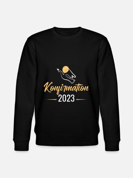 Konfirmand 2023 Konfirmation - Stanley/Stella Unisex Bio-Sweatshirt CHANGER - Schwarz