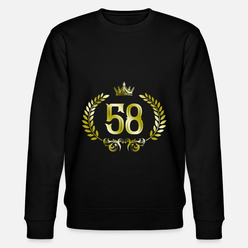 58 Couronne de chiffres - Sweat bio CHANGER Stanley/Stella Unisexe - noir