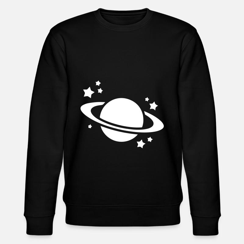Saturn Icon symbol - Stanley/Stella Unisex Bio-Sweatshirt CHANGER  - Schwarz