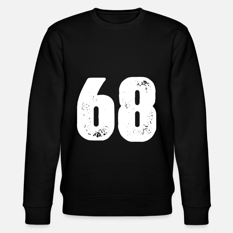 68 Maillot numéro - Sweat bio CHANGER Stanley/Stella Unisexe - noir