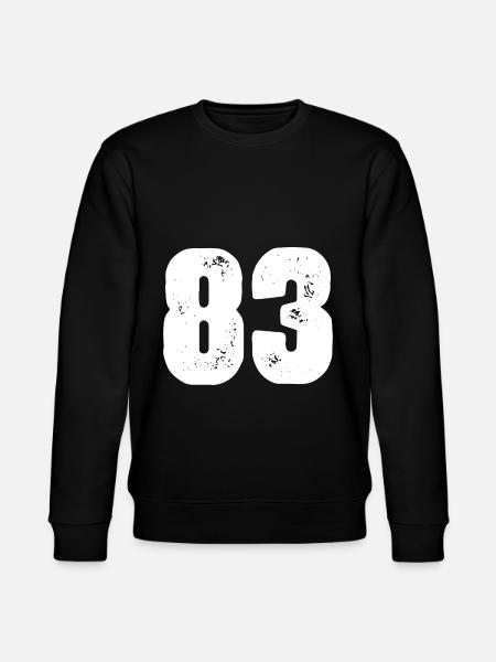 83 Number jersey - Stanley/Stella CHANGER Unisex Organic Sweatshirt - black
