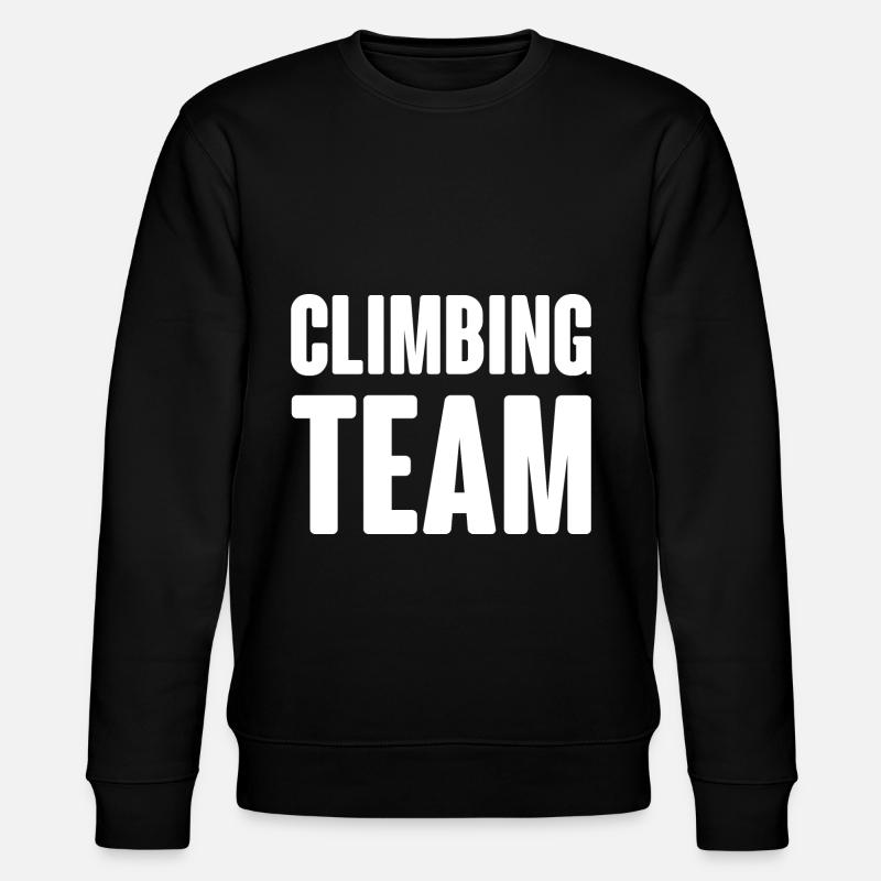 Climbing Team - Stanley/Stella CHANGER Unisex Organic Sweatshirt - black