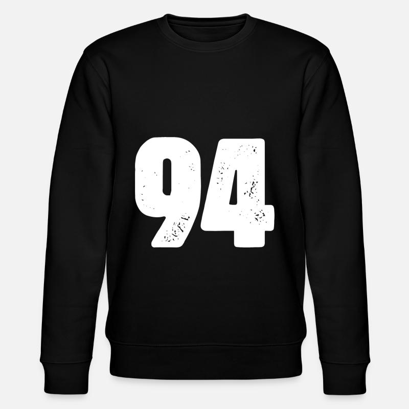 94 Maillot numéro - Sweat bio CHANGER Stanley/Stella Unisexe - noir
