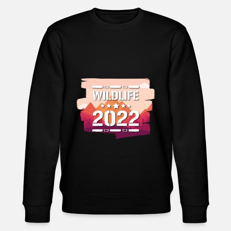 Wildlife 2022 - Stanley/Stella Unisex Bio-Sweatshirt CHANGER  - Schwarz