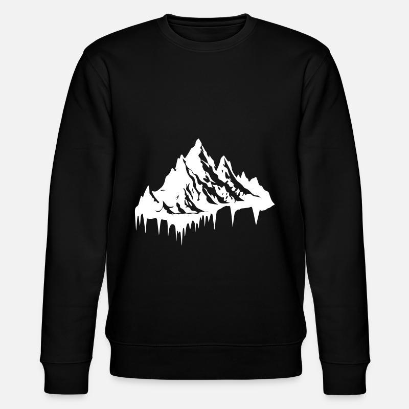 Berg Silhouette - Stanley/Stella Unisex Bio-Sweatshirt CHANGER - Schwarz