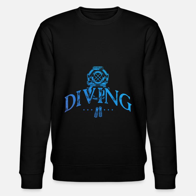 Tauchen scuba diving - Stanley/Stella Unisex Bio-Sweatshirt CHANGER  - Schwarz