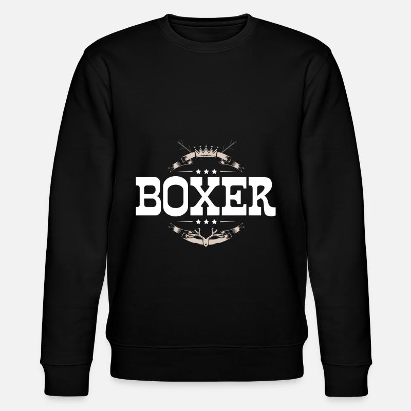 Boxer Boxen Sport - Stanley/Stella Unisex Bio-Sweatshirt CHANGER  - Schwarz