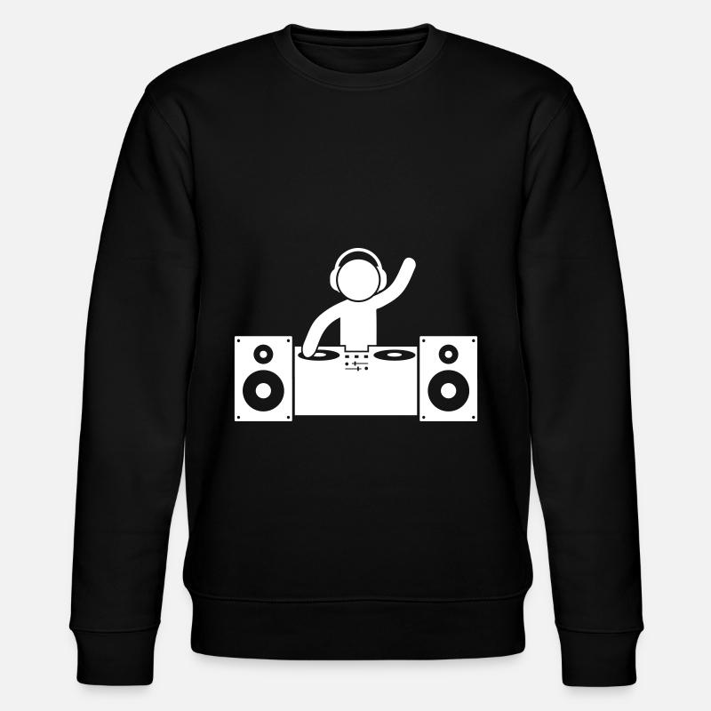 dj turntables - Stanley/Stella Unisex Bio-Sweatshirt CHANGER  - Schwarz