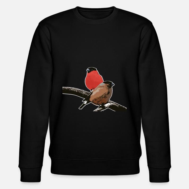 Dompfaffpaar - Stanley/Stella CHANGER Unisex Organic Sweatshirt - black