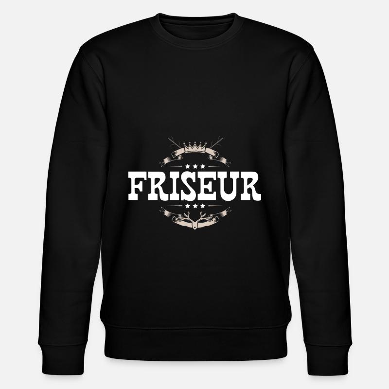 Friseur Beruf - Stanley/Stella Unisex Bio-Sweatshirt CHANGER  - Schwarz