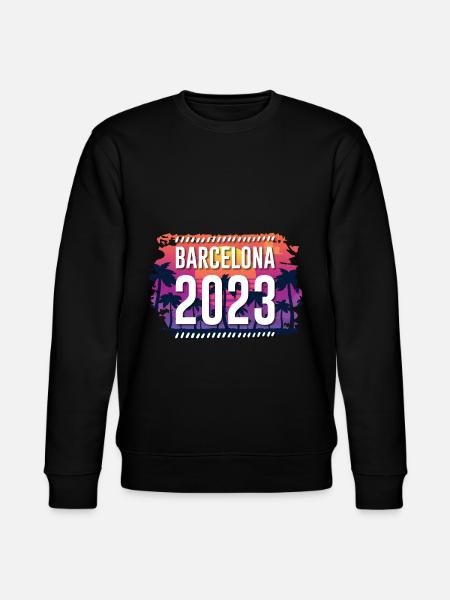 Barcelona 2023 - Stanley/Stella Unisex Bio-Sweatshirt CHANGER  - Schwarz