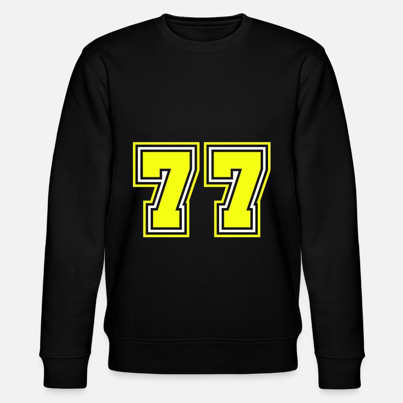 77 Symbole numérique - Sweat bio CHANGER Stanley/Stella Unisexe - noir