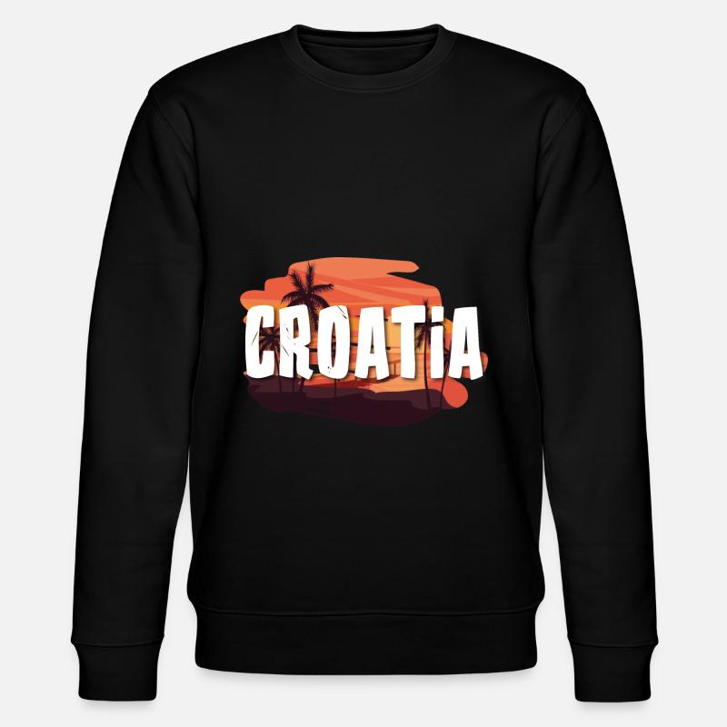 Croatia - Stanley/Stella Unisex Bio-Sweatshirt CHANGER  - Schwarz