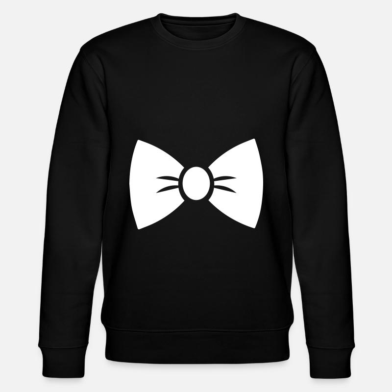 Bow Tie Gentleman - Stanley/Stella Unisex Bio-Sweatshirt CHANGER  - Schwarz