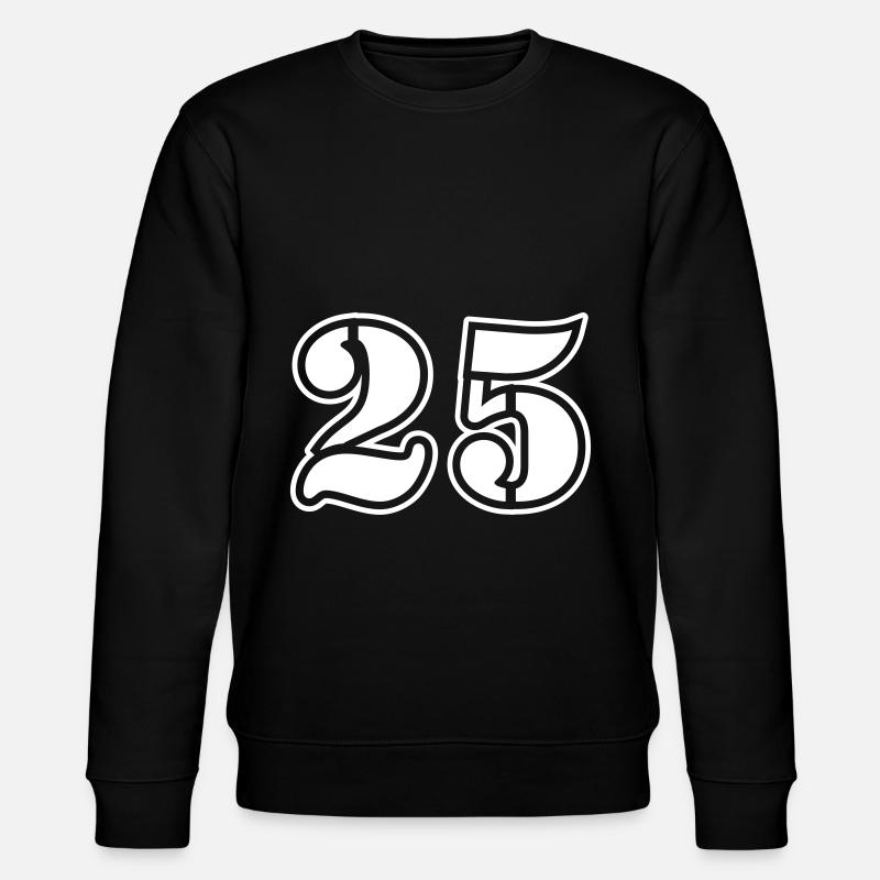 25 Zahl symbol - Stanley/Stella Unisex Bio-Sweatshirt CHANGER  - Schwarz