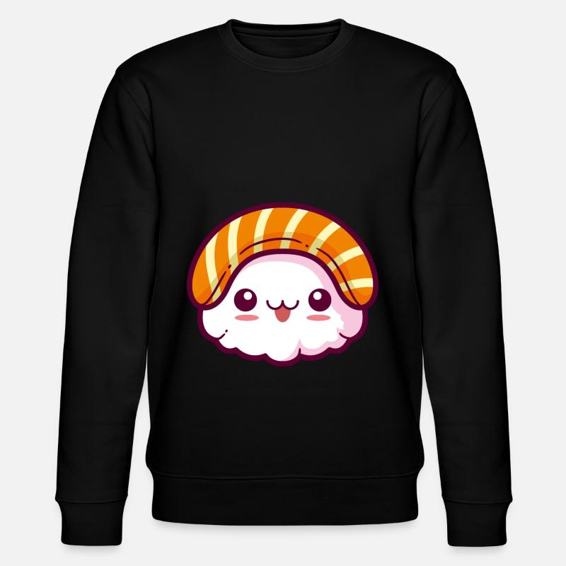 Sushi Kawaii - Stanley/Stella Unisex Bio-Sweatshirt CHANGER  - Schwarz