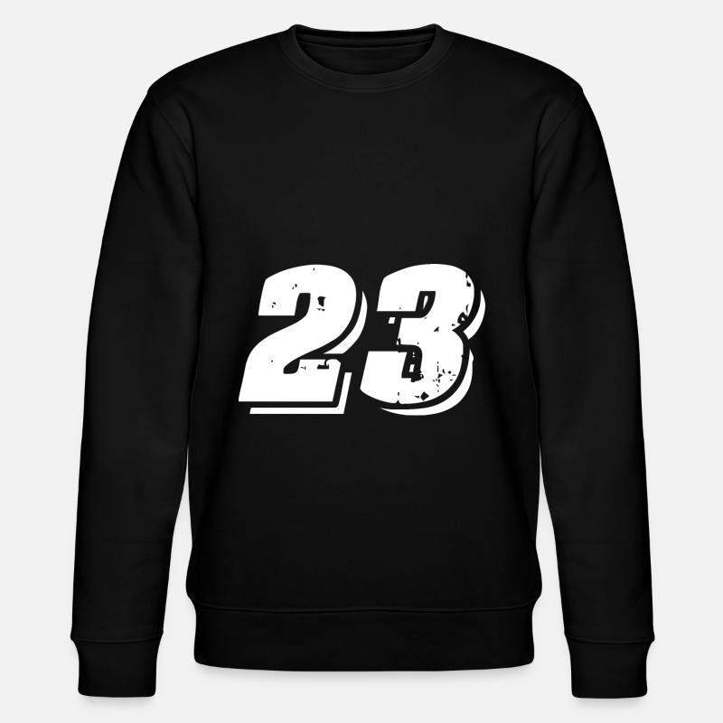 23 Zahl Symbol - Stanley/Stella Unisex Bio-Sweatshirt CHANGER  - Schwarz