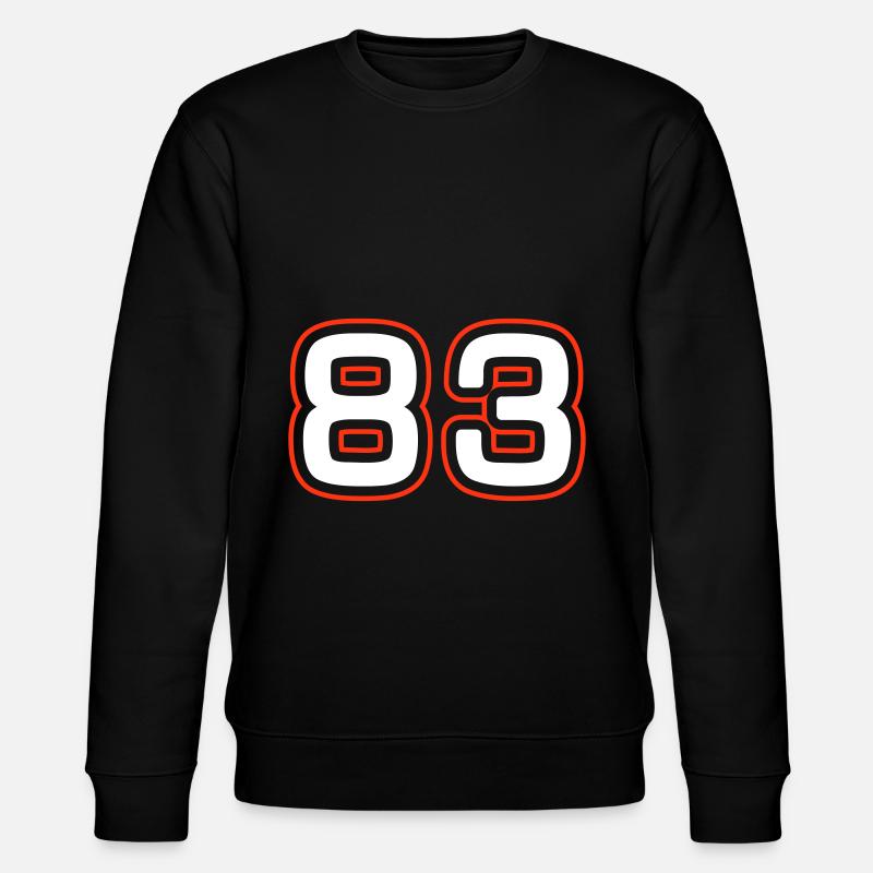 83 Zahl Symbol - Stanley/Stella Unisex Bio-Sweatshirt CHANGER  - Schwarz