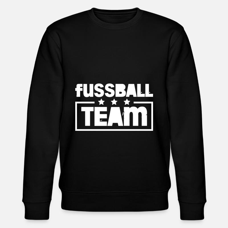 Fussball Team Mannschaft Bunt - Stanley/Stella Unisex Bio-Sweatshirt CHANGER - Schwarz