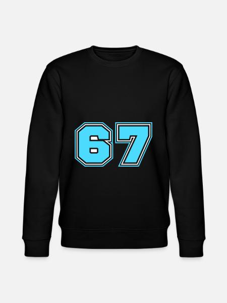67 Number number - Stanley/Stella CHANGER Unisex Organic Sweatshirt - black