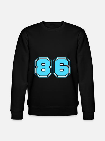 86 Number number - Stanley/Stella CHANGER Unisex Organic Sweatshirt - black