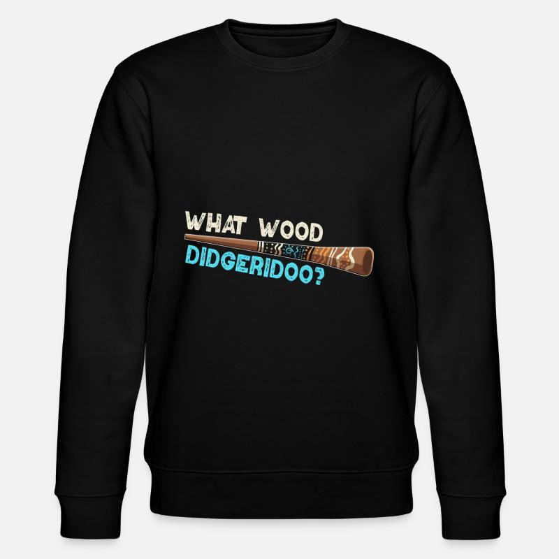 What Wood Didgeridoo? - Stanley/Stella Unisex Bio-Sweatshirt CHANGER  - Schwarz
