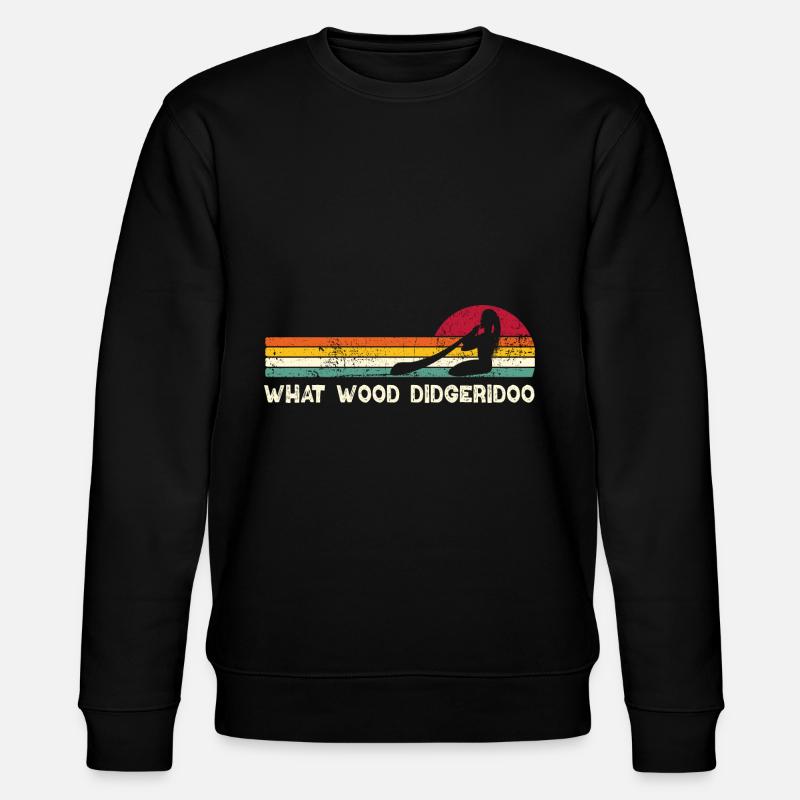 What Wood Didgeridoo - Stanley/Stella Unisex Bio-Sweatshirt CHANGER  - Schwarz