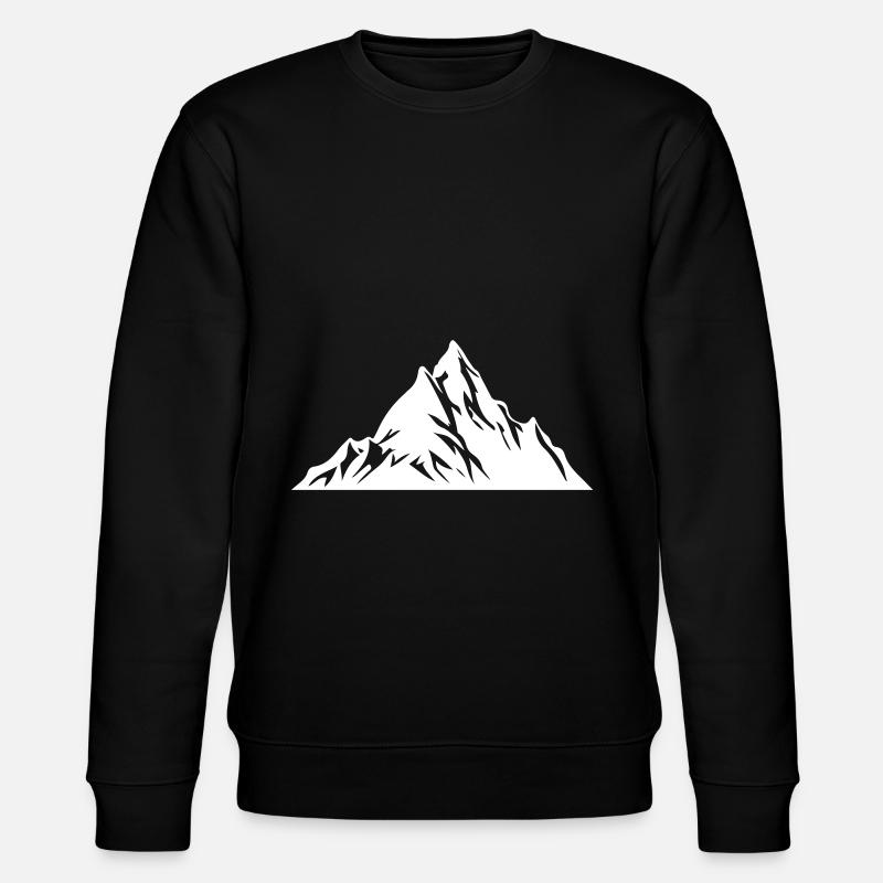 Berge Natur Silhouette - Stanley/Stella Unisex Bio-Sweatshirt CHANGER  - Schwarz