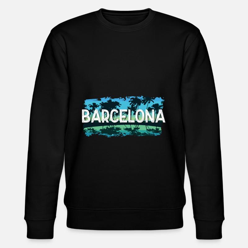 Barcelona - Stanley/Stella Unisex Bio-Sweatshirt CHANGER  - Schwarz