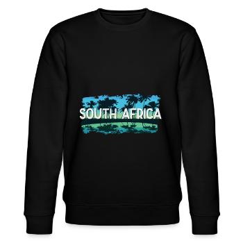 South Africa - Stanley/Stella CHANGER Unisex Organic Sweatshirt - black - Front - Nik (191cm) & Marisol (170cm)