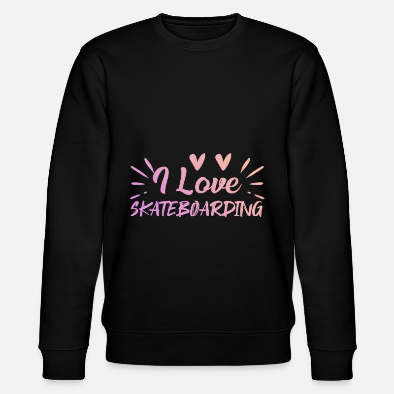 J’adore le skateboard - Sweat bio CHANGER Stanley/Stella Unisexe - noir