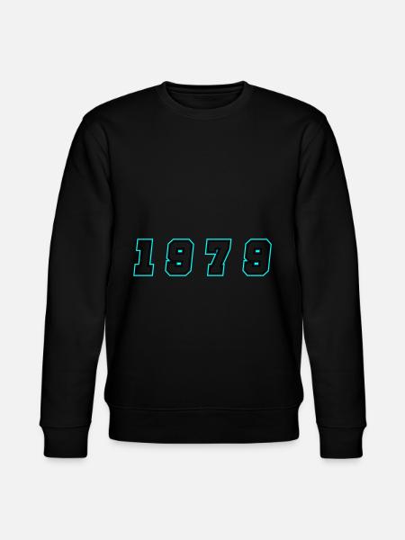 1979 Year Number - Stanley/Stella CHANGER Unisex Organic Sweatshirt - black