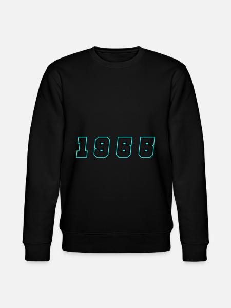1955 Year Number - Stanley/Stella CHANGER Unisex Organic Sweatshirt - black