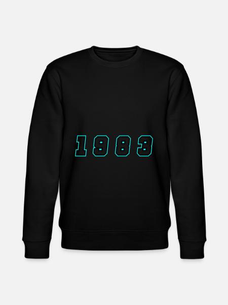 1983 Year Number - Stanley/Stella CHANGER Unisex Organic Sweatshirt - black