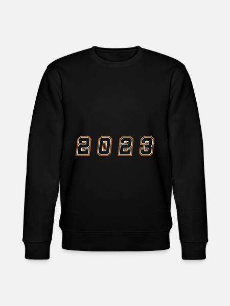 2023 year number - Stanley/Stella CHANGER Unisex Organic Sweatshirt - black