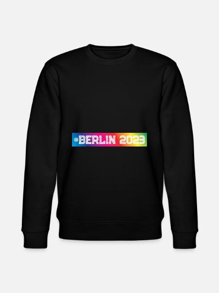 Berlin 2023 Bunt - Stanley/Stella Unisex Bio-Sweatshirt CHANGER  - Schwarz