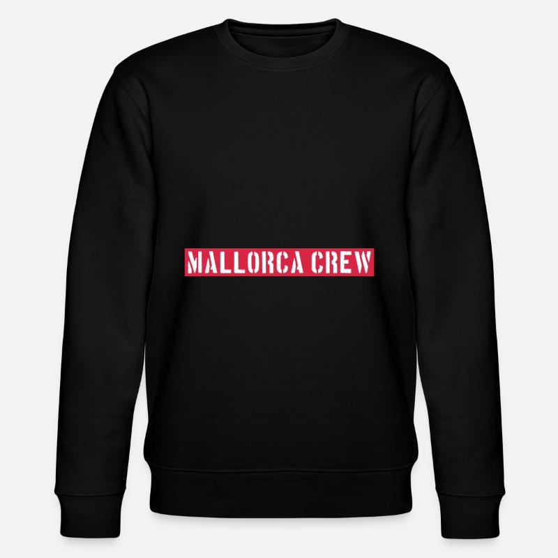 Mallorca Crew - Stanley/Stella CHANGER Unisex Organic Sweatshirt - black