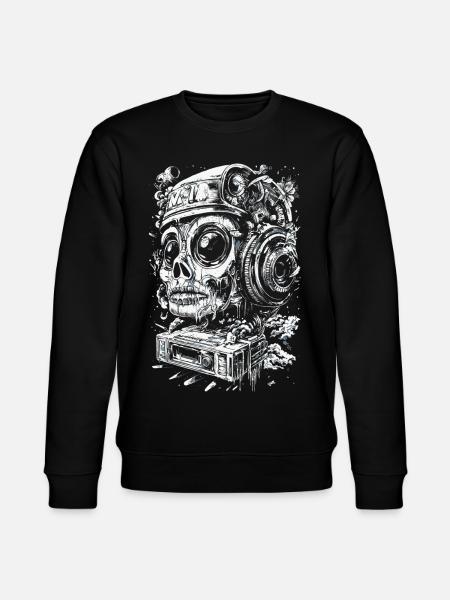 streetpunk headphones music - Stanley/Stella Unisex Bio-Sweatshirt CHANGER  - Schwarz