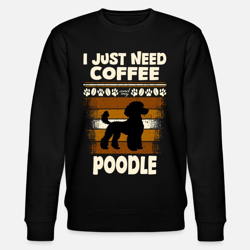 poodle kaffeebohne - Stanley/Stella Unisex Bio-Sweatshirt CHANGER  - Schwarz