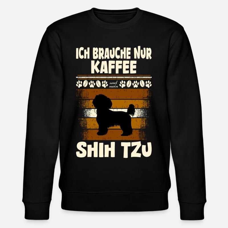 shih tzu - Stanley/Stella Unisex Bio-Sweatshirt CHANGER - Schwarz