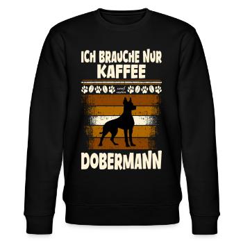 Doberman - Sweat bio CHANGER Stanley/Stella Unisexe - noir - Devant - Nik (191cm) & Marisol (170cm)