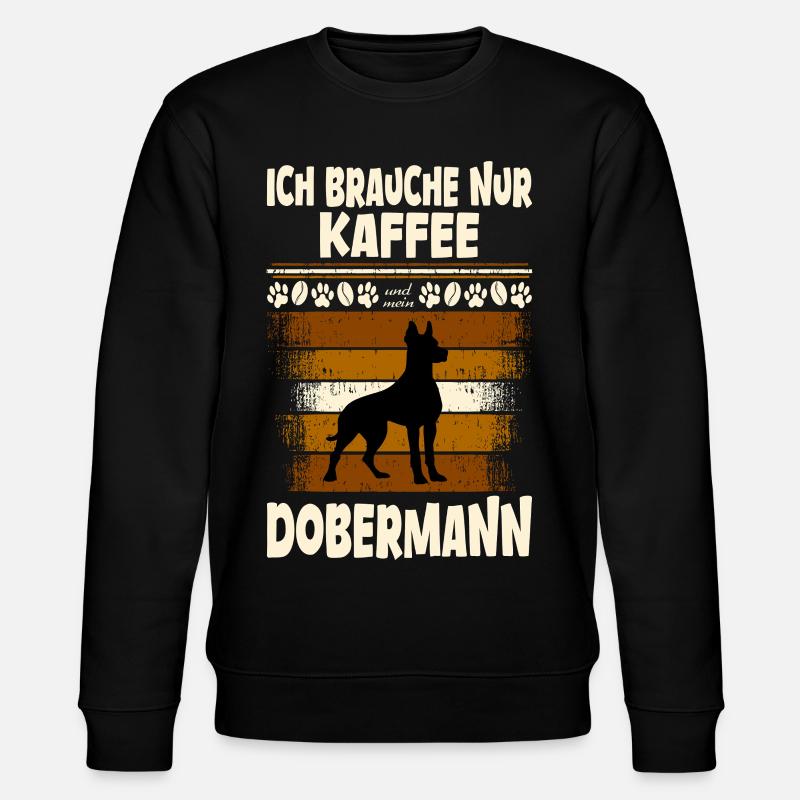 Dobermann - Stanley/Stella Unisex Bio-Sweatshirt CHANGER  - Schwarz
