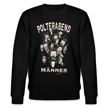 Polterabend junggesellenabschied männer edition - Stanley/Stella Unisex Bio-Sweatshirt CHANGER  - Schwarz - Vorne - Nik (191cm) & Marisol (170cm)