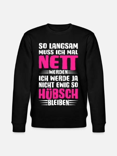 Ich muss mal nett werden - Stanley/Stella Unisex Bio-Sweatshirt CHANGER  - Schwarz