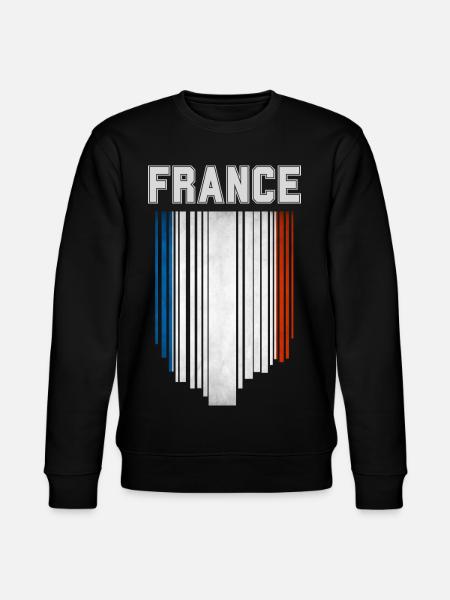 Flag of France, French pride - Stanley/Stella CHANGER Unisex Organic Sweatshirt - black