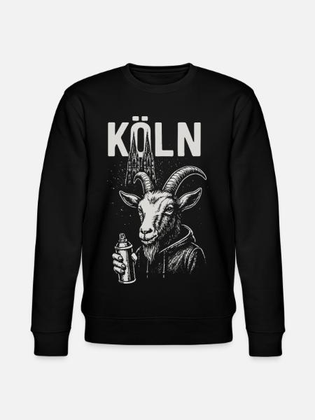 Kölner Streetstyle Ziege - Stanley/Stella Unisex Bio-Sweatshirt CHANGER  - Schwarz