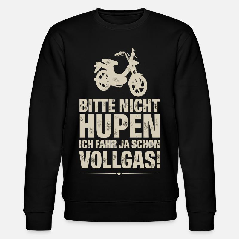 Mofa Mofafahrer - Stanley/Stella Unisex Bio-Sweatshirt CHANGER  - Schwarz