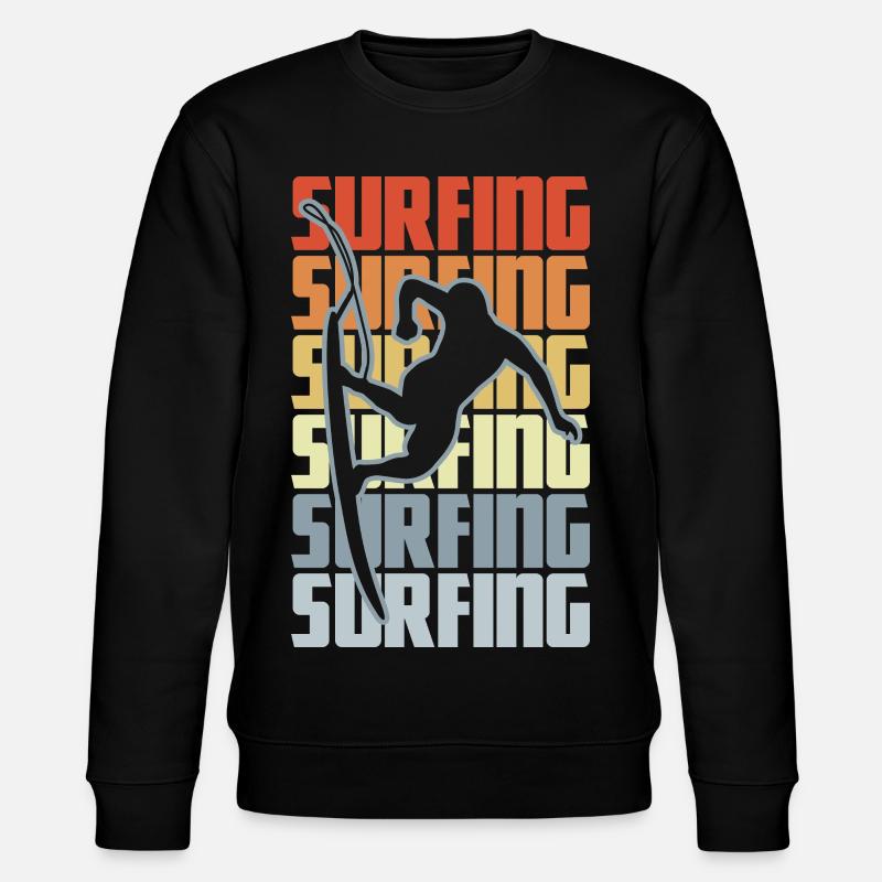 Surftrainer - Stanley/Stella Unisex Bio-Sweatshirt CHANGER  - Schwarz