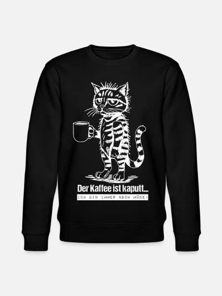 The coffee is broken... - Stanley/Stella CHANGER Unisex Organic Sweatshirt - black